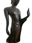 Thai Sukhothai Style Walking Buddha Bronze Statue 22  Abhaya Mudra Flame Finial