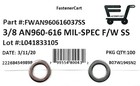  100  3 8 An960-616 Mil-spec Washers Stainless Steel An960616  100 Pieces 