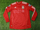 Liverpool Gerrard 2010-2012 Football Shirt Jersey Home Adidas Original Young L