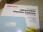 Office Depot Address Labels 1  X 2 5 8  White 7500 Label 
