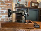 Antique Singer Sewing Machine Model 66 Red Eye 1919 G8435467 W pedel Working