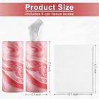 Singaro Car Tissue Holder  4 Pack Car Cup Holder Facial Tissues With Travel 