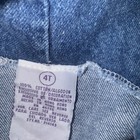 Vintage Embroidered Denim Overall Dress -y2k Winnie The Pooh piglet 4t