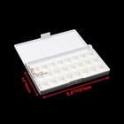  Watercolor Palette Box - With Lid For Watercolor   Oil Paint 24 Wells White