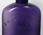 1900 Deep Purple  1 2 Pint Flask  - Angelo Myers  Philadelphia