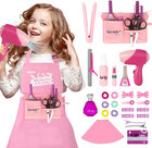 Girls Beauty Salon Set  32pcs Kids Beauty Salon Toy Kit pretend Play Hair Stylis