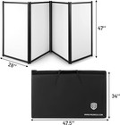 Proreck Dj Event Booth Facade Foldable Panels 4 Detachable White Portable Bag