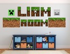 Custom Pixel Name Wall Decal Vinyl Sticker Kids Room Gaming Mural Decor M-72
