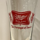 Vintage Miller High Life    champagne Of Beers    Glass 7-1 8   tall - Flute Glass