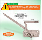 Entrygard 4-7 16  Window Crank Handle 20810 No  15 Series Dual-arm Casement Left