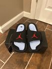 Jordan Hydro V 5 Slide Black Metallic Size 8-13 Men New 555501-061