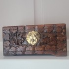 Chinese Asian Oriental Hand Carved Camphor Wood Chest Jewelry Trinket Box Vtg