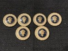 Lot Of 16 Vintage Metal Coat Of Arms Gold Tone Various Colors And Sizes Buttons