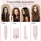 Curling Iron Set 7-in-1  Multi Curler Wand Set With 5 Interchangeable Barrels 0 