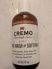 4 Pack Cremo 2 In 1 Beard   Face Wash Bourbon Vanilla 6oz