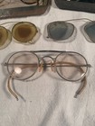 Lot Of Five Antique Eye Glasses Oval Lens Wire Rim