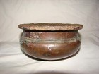 Antique Islamic  Persian Middle East Bronze   Heavy Copper Bowl