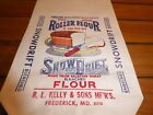 Vintage Flour Sack Bag Dry Goods Frederick Maryland Snow Drift Zip Code C1960s