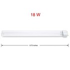 2x Uv Bulb 18 Watts Lamp 2g11 Sterilizer Odyssea Pl-18w Uvc Jebao Turbo Sun