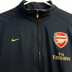 Vintage Nike Arsenal Football Jacket Soccer Jacket Blue Gunners Full Zip Size L