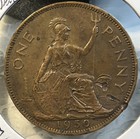 1950 Great Britain Mint Error 1 Penny Au Key Date Coin Only 240 000 Minted