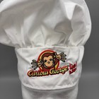 Curious George Live  Chef Hat Kids Os White Embroidered Costume Play Accessory