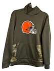 Nike Therma-fit Nfl Salute To Service Cleveland Browns Hoodie Sweatshirt Sz Xl