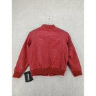 United Face Youth Bomber Jacket Lined Genuine Leather Xl Nwt