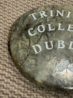 Vtg Trinity College Dublin Ireland Connemara Marble 3 75    Coaster Paperweight