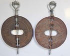2 Vintage Vogelzang International Corp 7  Cast Iron Flue Dampers Holland