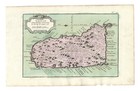 Antique Map  karte Von Der Insel St  Lucia   saint Lucia  J n  Bellin  1758