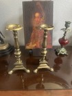 Antique 1620s Italian Brass Candlestickbrass With Claws On The Paws