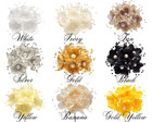 72pc Artificial Silk Pearl Spray Craft Flower Home Craft Decor Diy Wedding