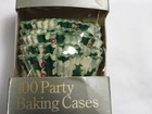 New Paper Art 100 Party Baking Cases Cups Christmas Holiday Holly Cupcake Liners