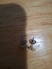 Vintage Ceramic Heart Stud Earrings