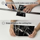  Backsplash Tiles Peel And Stick For Kitchen bathroom Shower Wall smart Black 