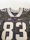 Game Worn Used Nike Tcu Horned Frogs Football Jersey  83 Size 40 Frogskin