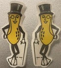 Vintage 1950s Planters Mr  Peanut Cloth Sticker Advertising Decal