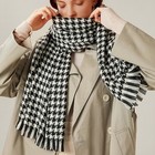 Men Women Winter Scarves Cashmere Scarf Houndstooth Plaid Cotton Warm Soft Shawl