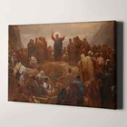 Jesus Christ Sermon On The Mount Christian Bible Canvas Print Wall Art