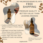 Wildwoods Organic Beard Oil   Growth Serum For Itchy Skin