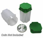 5 Ase American Silver Eagle Dollar Coin Holder Tube Green Square Storage Case 