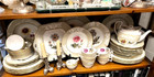 Vintage Botanical Floral English Spode 33-piece Part Set