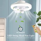 Socket Ceiling Fans With Lights And Remote- Socket Fan Light With Dimmable Led