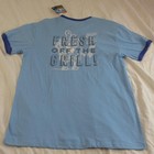Nwt Spongebob Squarepants  home Of The Krabby Patty  Ringer T-shirt Light Blue L