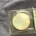 Round Mother-of-pearl Gaming Chip Token  20  Inlay In Plastic Sleeve