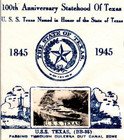 1945 Fdc Sc  938 Texas Statehood Uss Texas Culebra Cut Real Photo Crosby Cachet