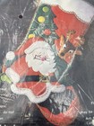 New Leewards Santa Snooze Stocking Felt   Sequin Christmas Kit 15-43396 Vintage