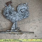 Antique Zinc Weathervane In Rooster Shape Barn Farm Primitive 