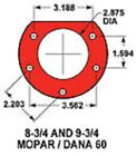 Rearend Narrowing Fixture Bushings - 8-3 4  Mopar Rear End - Mopar   Ford Ends